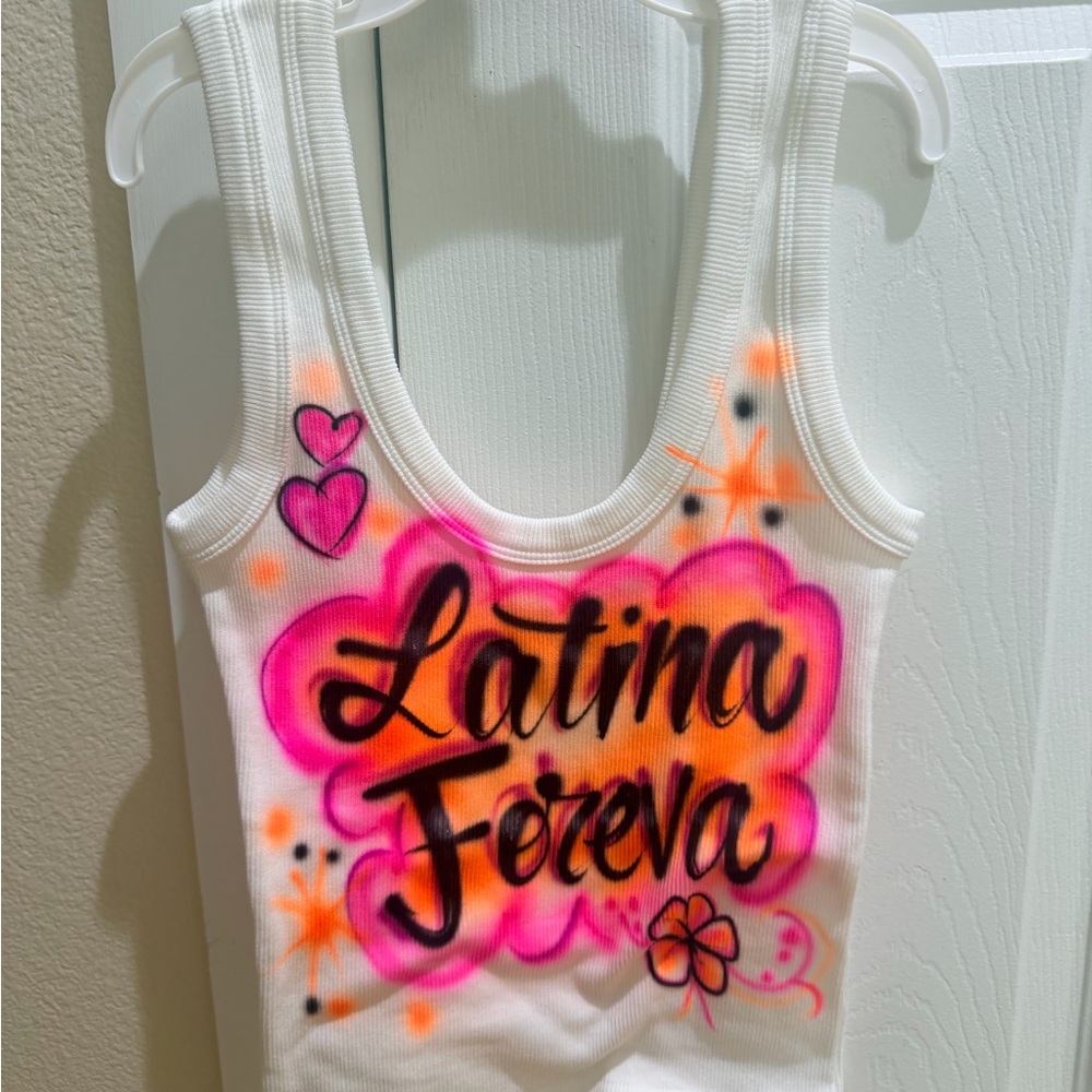 Karol G. Custom airbrushed shirt.